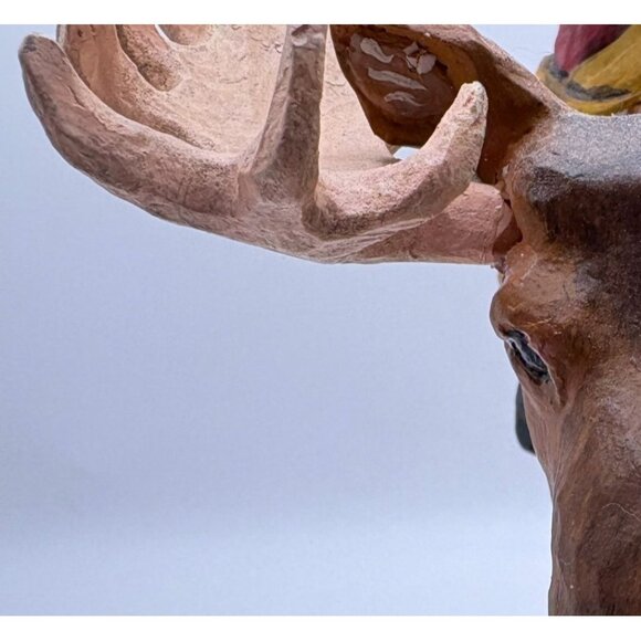 House of Hatten Santas Kingdom Riding Moose Susan M Smith Vintage 1997 REPAIRED - Picture 5 of 11